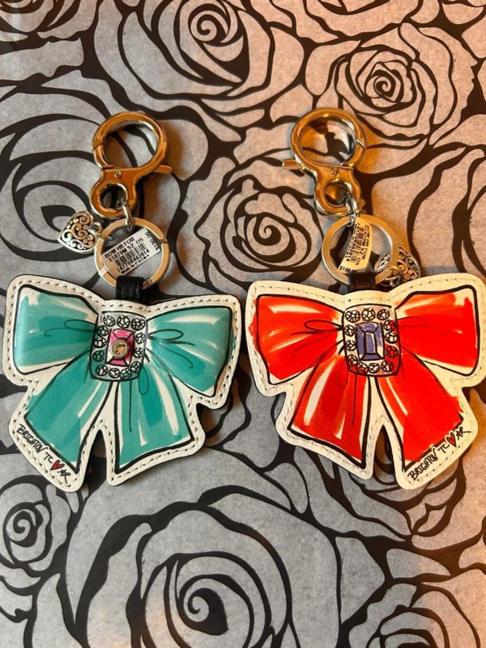 Brighton Fashionista Bow Handbag Fob  $100 E1870M  front back 1